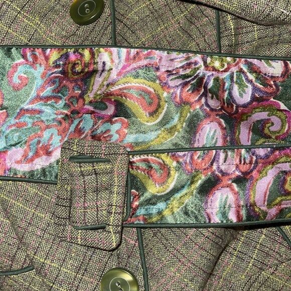 NINE & COMPANY 16 jacket, blazer suit Green with belt - Picture 6 of 6